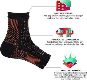 3pairs Unisex Ankle Breathable Anti-Slip Soothe Socks