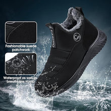 Load image into Gallery viewer, Winter Slip On Ankle Booties Warm Fur Lined Waterproof Comfortable Womens Boots