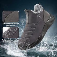 Load image into Gallery viewer, Winter Slip On Ankle Booties Warm Fur Lined Waterproof Comfortable Womens Boots