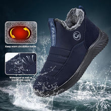 Load image into Gallery viewer, Winter Slip On Ankle Booties Warm Fur Lined Waterproof Comfortable Womens Boots