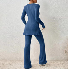 Load image into Gallery viewer, Casual Ribbed Knit Two-piece Set