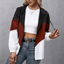 Load image into Gallery viewer, Women Hooded Windbreaker Sports Jacket