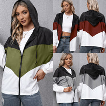 Load image into Gallery viewer, Women Hooded Windbreaker Sports Jacket