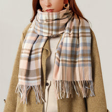 Load image into Gallery viewer, Winter Soft Tartan Scarf