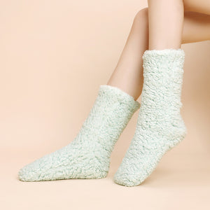 Plush and thick insulation floor socks