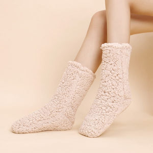 Plush and thick insulation floor socks