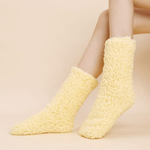 Plush and thick insulation floor socks