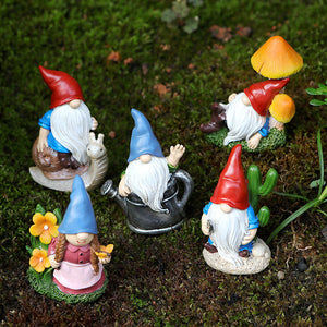 Micro Landscape Ornaments Gnomes Fairy Resin Statues