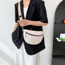 Load image into Gallery viewer, Women PU Leather Chest Bag Large Capacity Crossbody Travel Bag