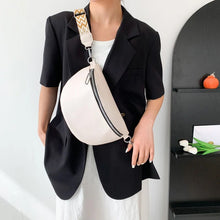 Load image into Gallery viewer, Women PU Leather Chest Bag Large Capacity Crossbody Travel Bag