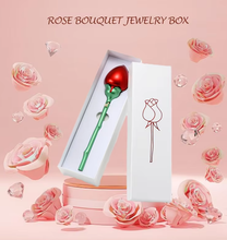 Load image into Gallery viewer, Valentine’s Day Rose Bouquet Blooming Jewelry Gift Box