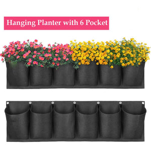 Vertical Hanging Garden Planter Layout Waterproof Wall Mount Hanging Flower Pot