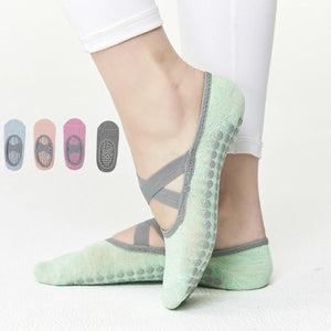 2 Pack Women Yoga Socks Ballet Socks Anti Slip Sticky Bottom