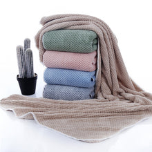 Load image into Gallery viewer, Large Flannel Warm Soft Bath Shower Towel Set