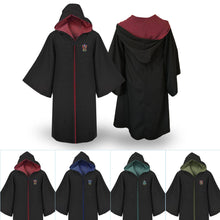 Load image into Gallery viewer, Harry Potter Gryffindor Slytherin Hufflepuff Ravenclaw Style Cape Cosplay