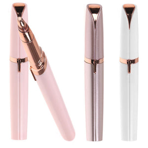 Electric Finishing Touch Painless Brows Hair Remover Face Eyebrow LED Light