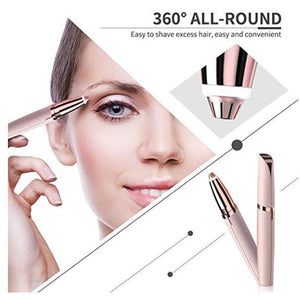 Electric Finishing Touch Painless Brows Hair Remover Face Eyebrow LED Light