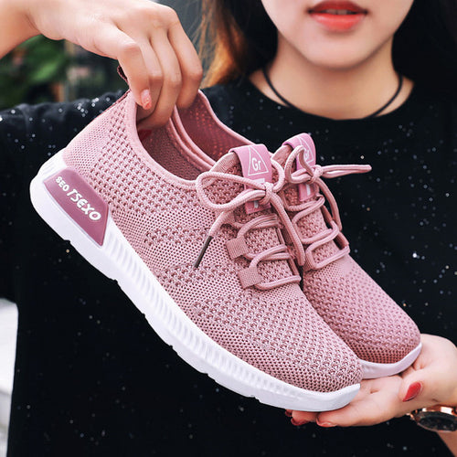 Woman Sport Shoes Mesh Breathable Trainers