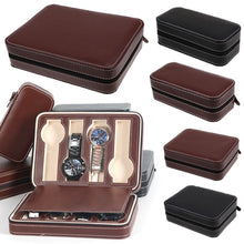 Load image into Gallery viewer, 2/4/8 Grids Travel Watch Box Superior PU Leather Storage Case Organizer
