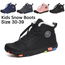 Load image into Gallery viewer, Children&#39;s Winter Snow Boots Kid&#39;s Warm Anti-slip Waterproof Outdoor Boots