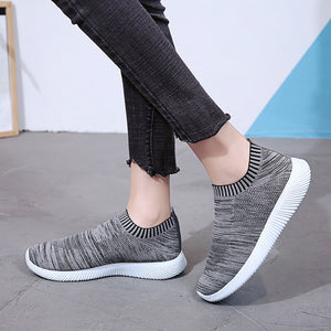 Unisex Mesh Breathable Sneakers Slip On Flats Shoes