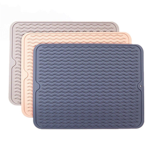 Eco-Friendly Silicone Reusable Non-slipping and Heat Resistant Dish Quick Drying Pad