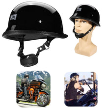 Load image into Gallery viewer, DOT Helmet Motorcycle German Style Half Face Helmet Motocross Bike