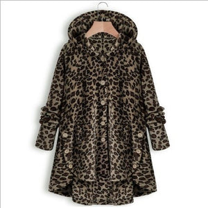 Oversize Hooded Button-Up Fleece
