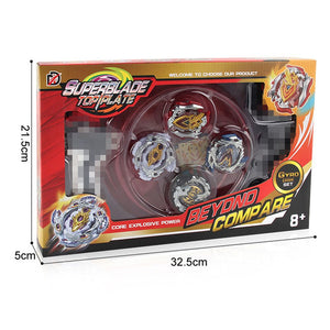 4PCS Beyblade Burst Starter XD168-9 Beyblade Metal Fusion Toy W/ Launcher