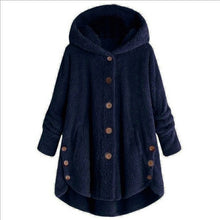 Load image into Gallery viewer, Oversize Hooded Button-Up Fleece