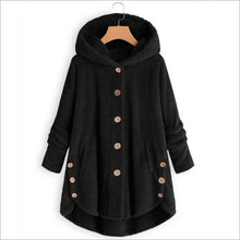 Load image into Gallery viewer, Oversize Hooded Button-Up Fleece