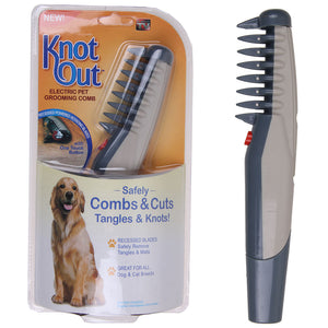 Electric Dog Cat Grooming Comb Pet Hair Scissor Trimmer Tangles Tool