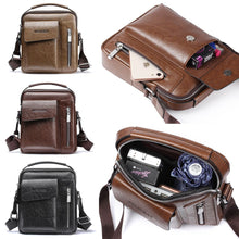 Load image into Gallery viewer, Men&#39;&#39;s Leather Messenger Briefcase Bags Cross body Handbag Shoulder Bag
