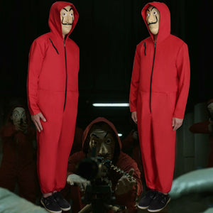 La casa De Papel Costume Suit Salvador Dali Money Heist Hoodie Face Mask