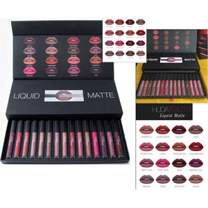16Pcs/Box Beauty Makeup Liquid Matte Full Colletion Sets Shades Kit Lipstick