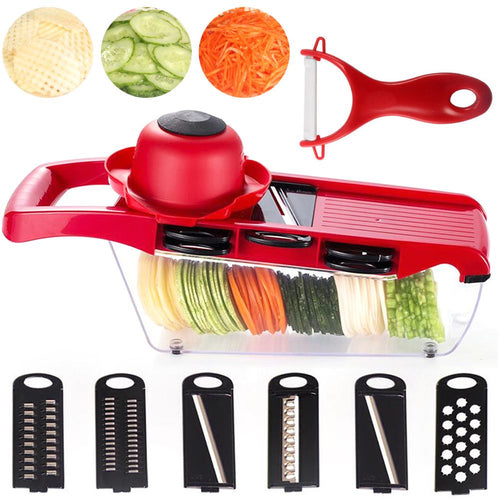 Potato Slicer Vegetable Fruit Cutter Stainless Steel Mandoline Kitchen