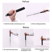Load image into Gallery viewer, 26&#39;&#39; Retractable Telescopic Hiking Security Stick Self-Protector Tool