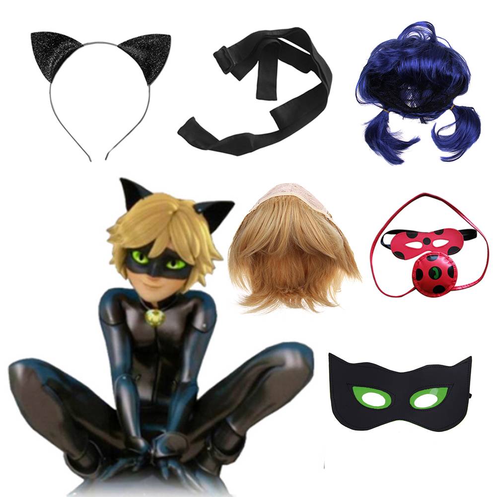 Cosplay Miraculous Ladybug Black Cat Noir Adrien Agreste Suit Costume – EC  Life-style