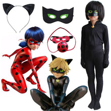 Load image into Gallery viewer, Cosplay Miraculous Ladybug Black Cat Noir Adrien Agreste Suit Costume