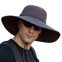 Load image into Gallery viewer, Men&#39;s Outdoor Wide Brim Fisherman Sun Hat