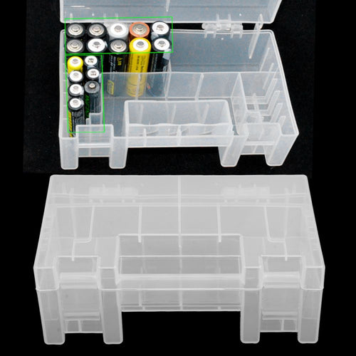 Portable Hard Plastic Case Storage Box Holder Organiser for AA AAA C Battery