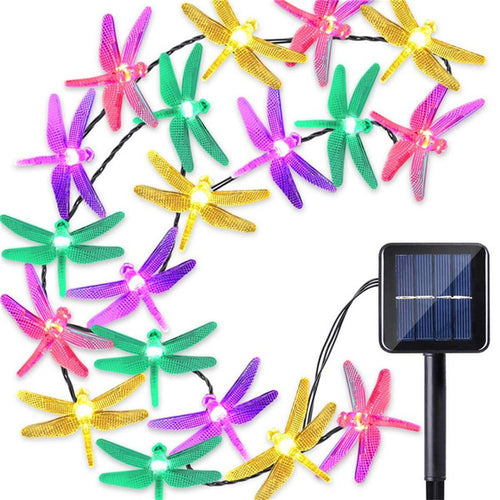 20/30 LED 8 Modes Solar Dragonfly Fairy String Lights