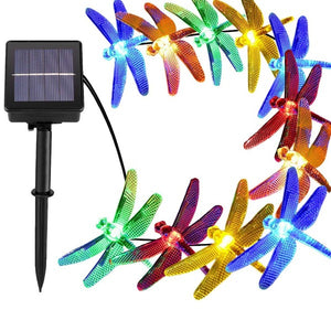 20/30 LED 8 Modes Solar Dragonfly Fairy String Lights