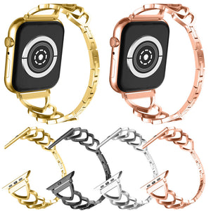 Heart-shaped Wristband Strap Bracelet Link For Apple Watch iWatch Series 4