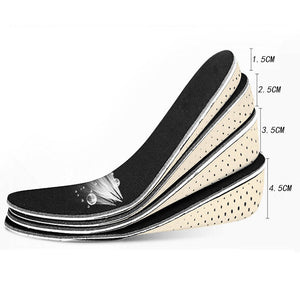 Men Women Increase Height High Full Insoles Memory Shoe Inserts Cushion Pad