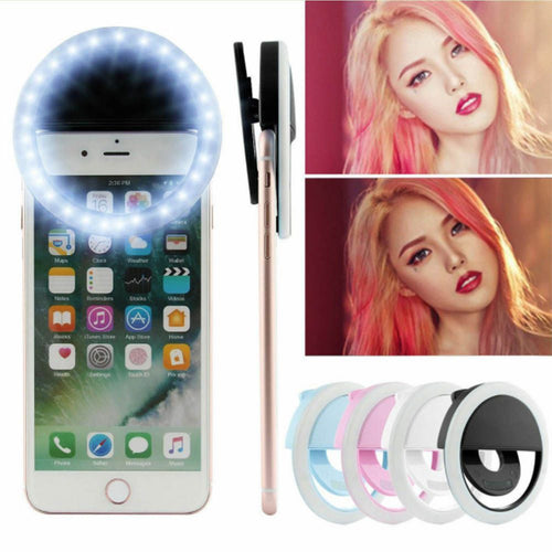 Selfie Portable LED Light Ring Fill Camera Flash For Mobile Phone