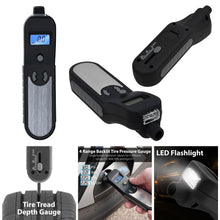 Load image into Gallery viewer, Digital Tire Pressure Gauge Car Meter Flashlight Air Release Inflator Tread