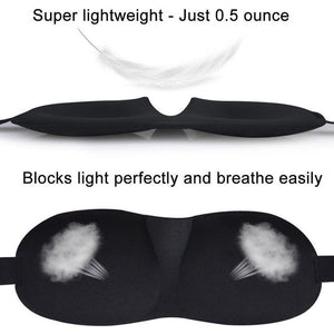 3DTravel Sleep Eye Mask Eyepatch Memory Foam Padded Shade Sleeping Blindfold
