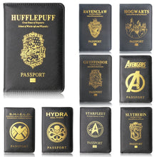 Load image into Gallery viewer, Passport Cover Harry Potter Travel Case Wallet Hogwarts Credit Card Case