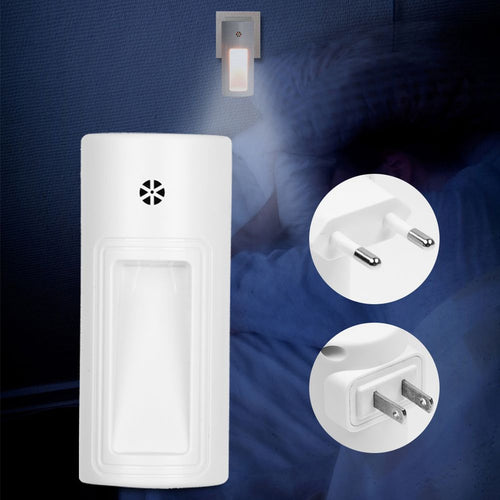 Auto LED Light Induction Sensor Control Bedroom Night Lights Bed Lamp